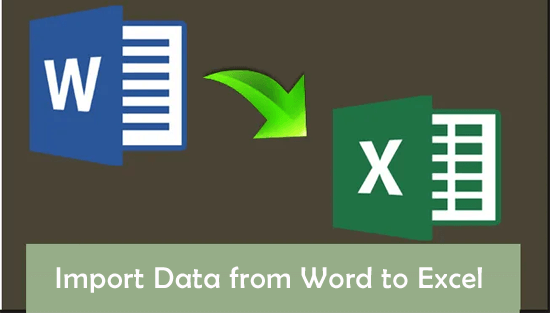 Import Data from Word to Excel