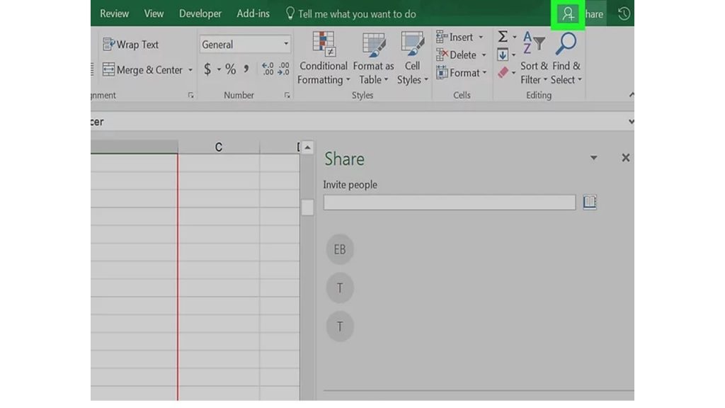 greyed out excel spreadsheet