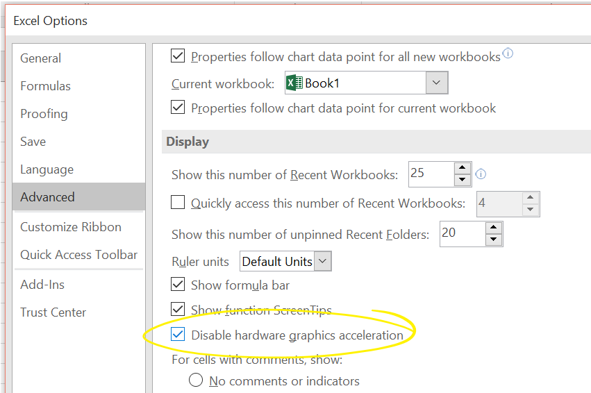 excel 2016 slow recalc with filters on