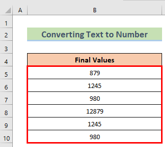 Convert Text to the Number