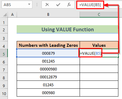 Remove Zeros in Excel Formula