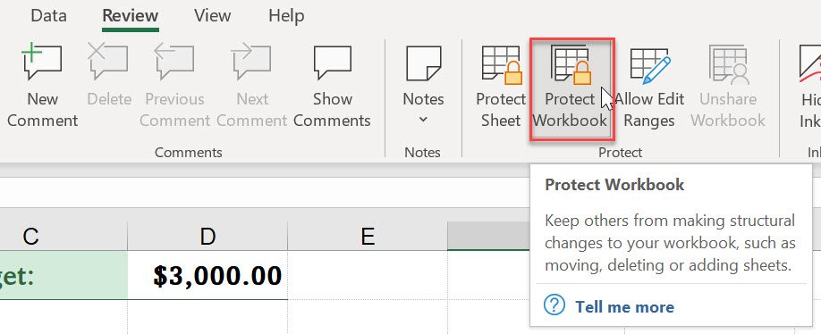 how to unlock grayed-out menus in excel